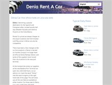 Tablet Screenshot of deniarentacar.com